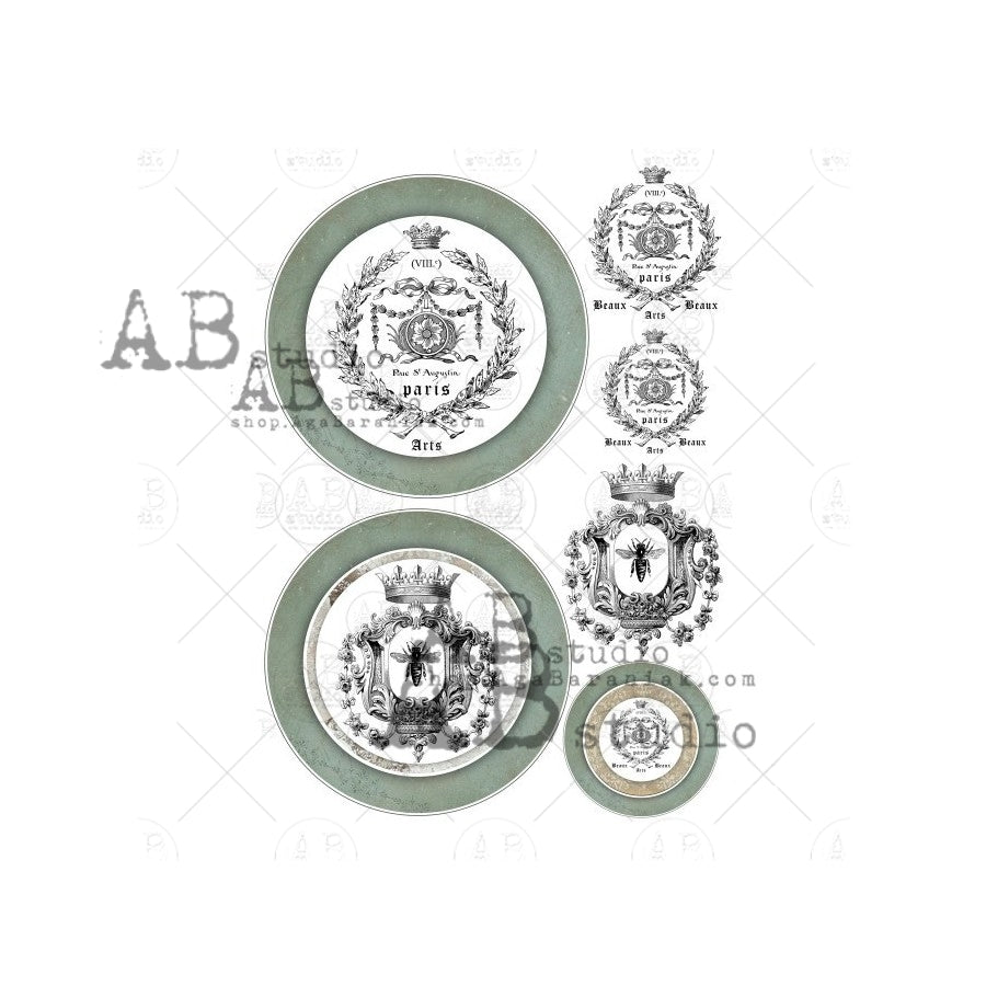 1031 (GILDED)- AB STUDIOS A4 RICE PAPER