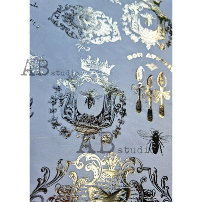 1033 (GILDED)- AB STUDIOS A4 RICE PAPER
