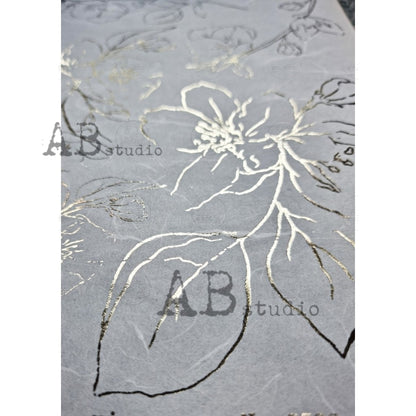 1062 (GILDED)- AB STUDIOS A4 RICE PAPER