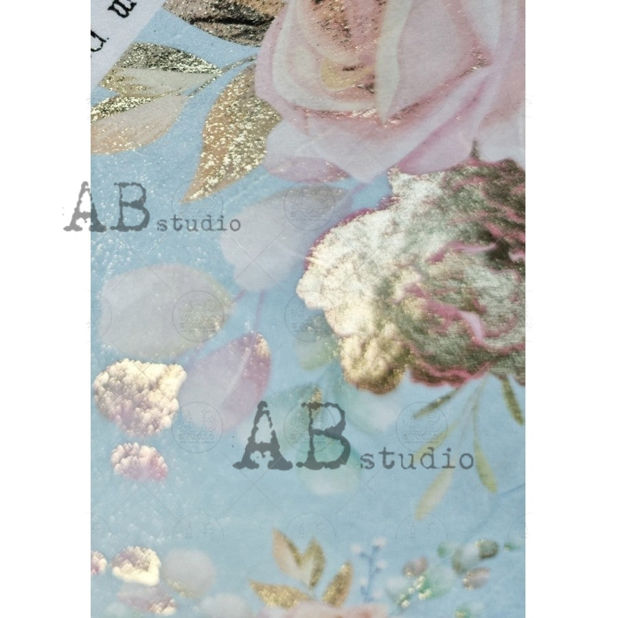 1096 (GILDED)- AB STUDIOS A4 RICE PAPER