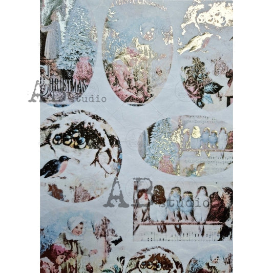 1026 (GILDED)- AB STUDIOS A4 RICE PAPER
