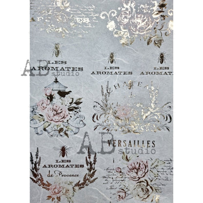 1067 (GILDED)- AB STUDIOS A4 RICE PAPER