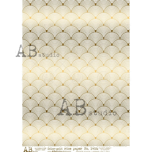 1416 (GILDED)- AB STUDIOS A4 RICE PAPER