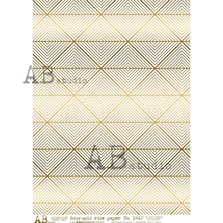 1417 (GILDED)- AB STUDIOS A4 RICE PAPER