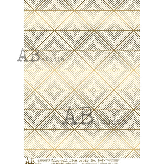 1417 (GILDED)- AB STUDIOS A4 RICE PAPER
