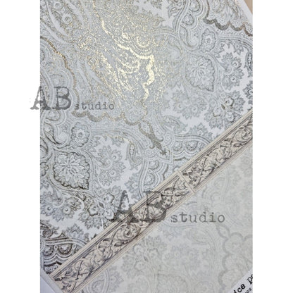 1525 (GILDED)- AB STUDIOS A4 RICE PAPER