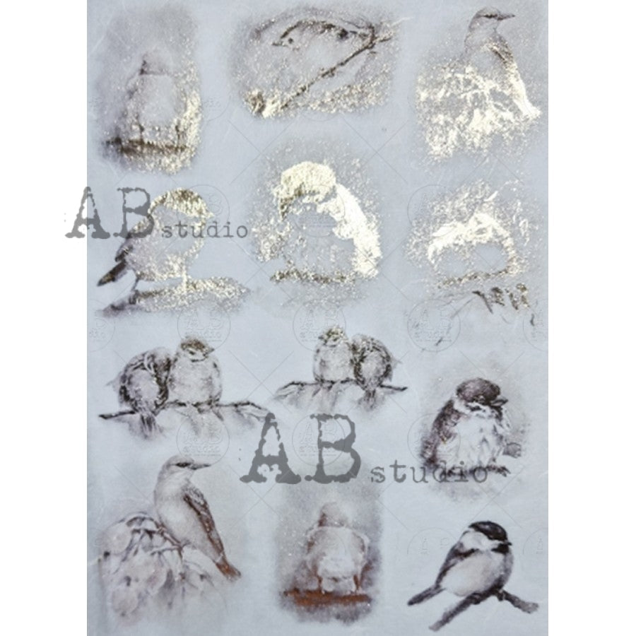1573 (GILDED)- AB STUDIOS A4 RICE PAPER