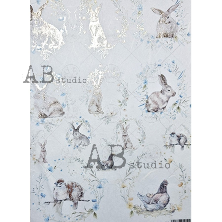 1577 (GILDED)- AB STUDIOS A4 RICE PAPER