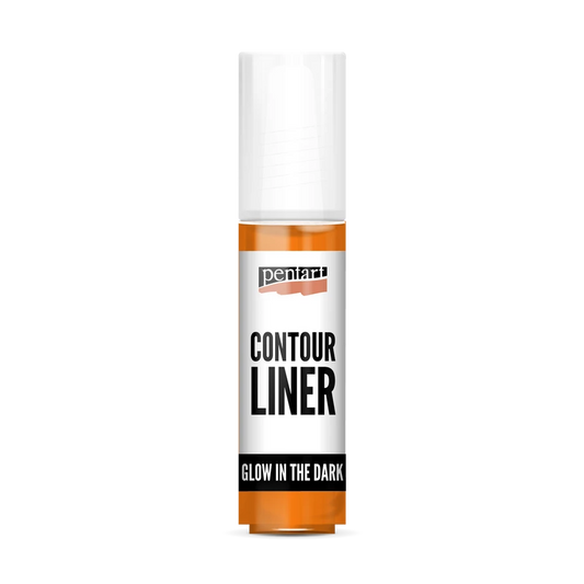 ORANGE- GLOW IN THE DARK CONTOUR LINER