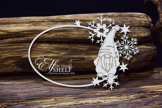 25025- MISCHIEVOUS GNOMES- OVAL FRAME