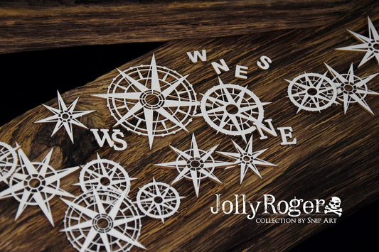 34747- JOLLY ROGER- COMPASSES BIG SET