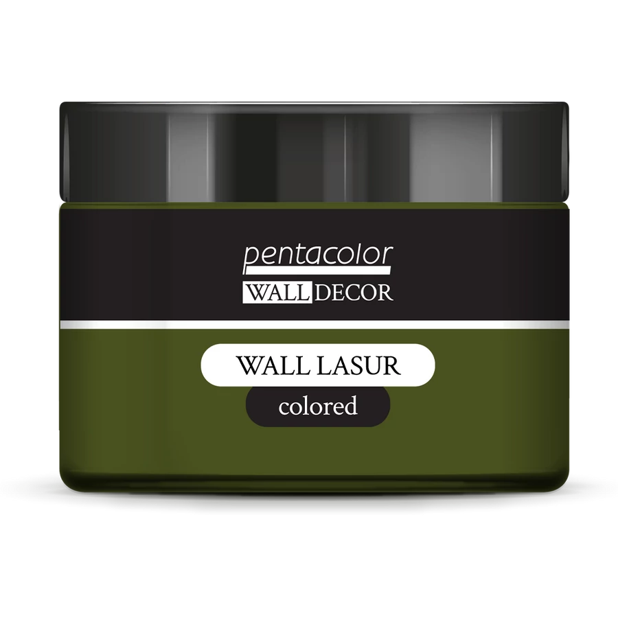 OLIVE GREEN- COLOURED WALL LASUR