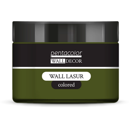 OLIVE GREEN- COLOURED WALL LASUR