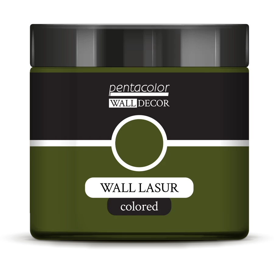 OLIVE GREEN- COLOURED WALL LASUR
