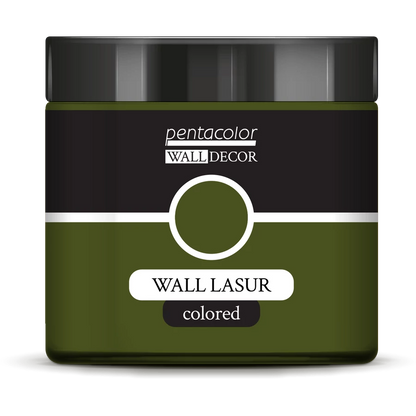 OLIVE GREEN- COLOURED WALL LASUR