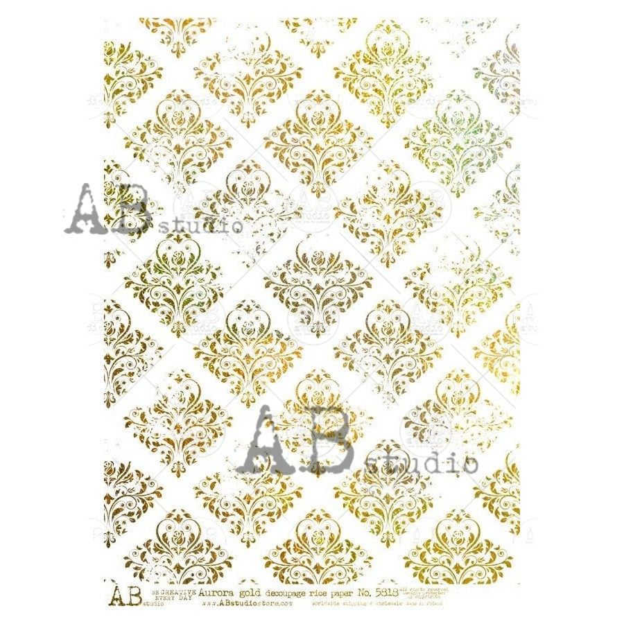5818 (GILDED)- AB STUDIOS A4 RICE PAPER