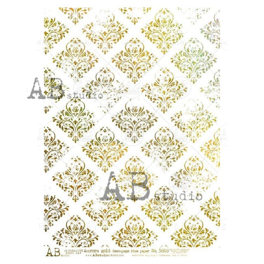 5818 (GILDED)- AB STUDIOS A4 RICE PAPER