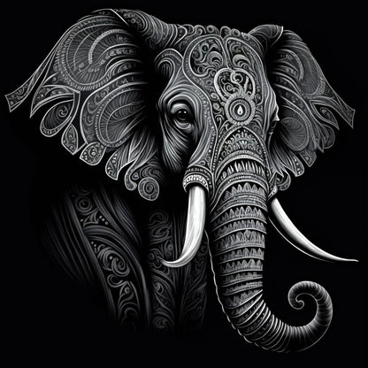BLACK & WHITE ELEPHANT