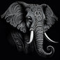 BLACK & WHITE ELEPHANT