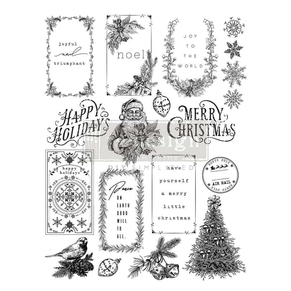 SANTA'S HELPER TAGS STAMP SET