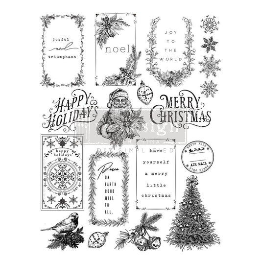 SANTA'S HELPER TAGS STAMP SET