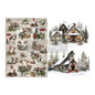 A3 Decoupage Fiber Pack - Cozy Country Christmas