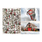 SNOWY VILLAGE CHARM- A3 Decoupage Fiber Pack