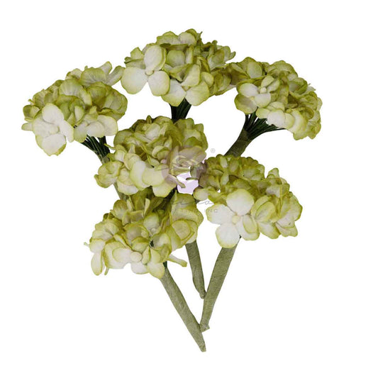 HG- GARDEN HYDRANGEA MIST FLOWERS (6PCS)