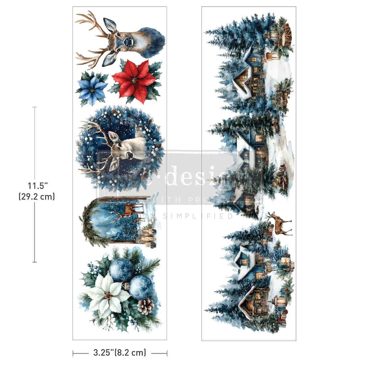 BLUE RIDGE WINTER- Luxe transfer