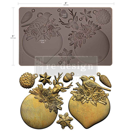 Decor Moulds® - Evergreen Antler Emblem