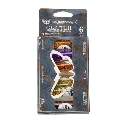 AUTUMN GLITTER SET – ART INGREDIENTS – 6 BOTTLES X 10 GRAMS EACH