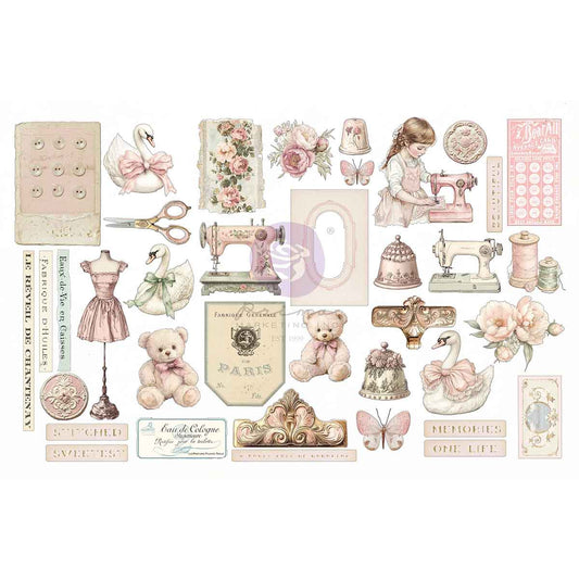 BK- EPHEMERA, STITCHED CLIPPINGS (76PCS)