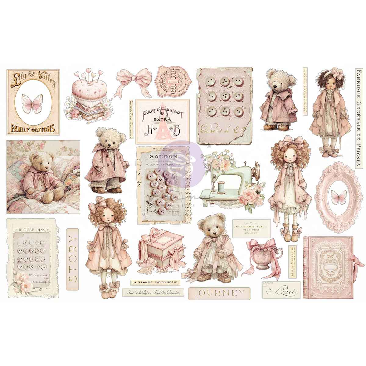 BK- EPHEMERA, QUILTED MEMORIES (64PCS)