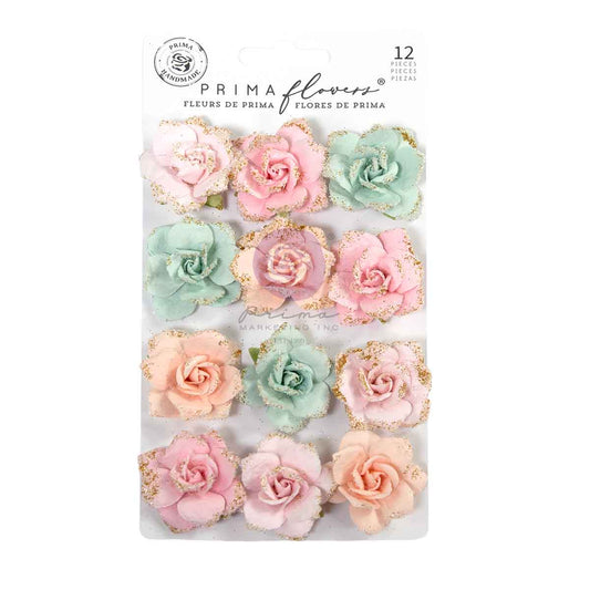 CB- SPARKLING HOLIDAY FLOWERS (12PCS)