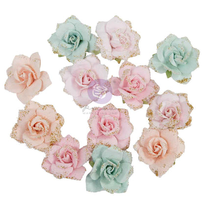 CB- SPARKLING HOLIDAY FLOWERS (12PCS)