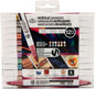 12PC ACRYLIC METALLIC MARKERS- 1MM FINELINER/BURSHBrush