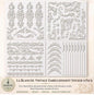 La Blanche Mixed Media Embellishments- 4 sheet bundle