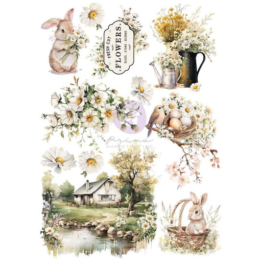 Among the Wildflowers Collection A4 Transfer