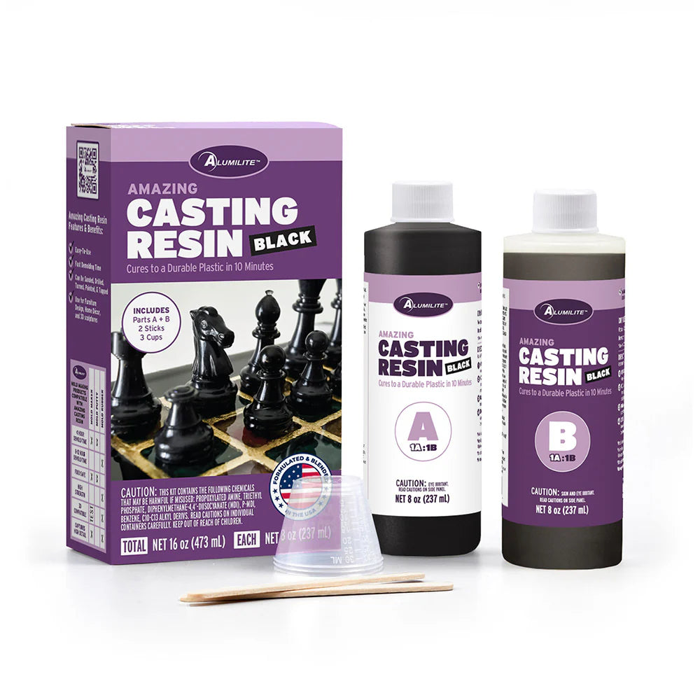 BLACK- ALUMILITE AMAZING RESIN KIT (CASTING RESIN)