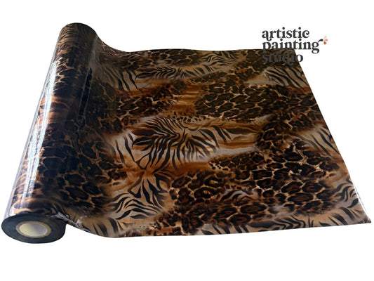 ARCHIE ANIMAL PRINT Rub On Metallic Foil by APS - Textile Friendly
