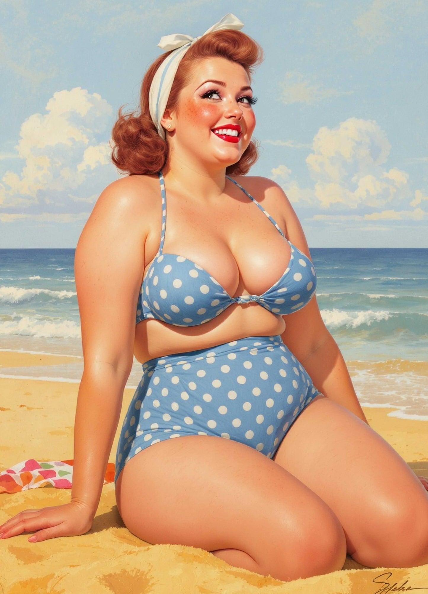 BLUE POLKA DOTS