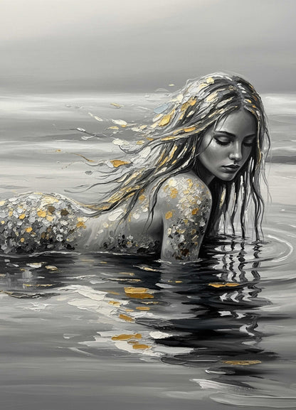 B&W MERMAID