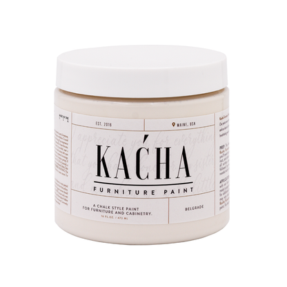 Belgrade is a crisp and clean off-white furniture paint colour