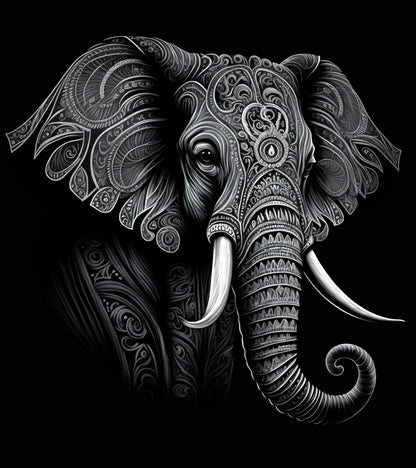 BLACK & WHITE ELEPHANT
