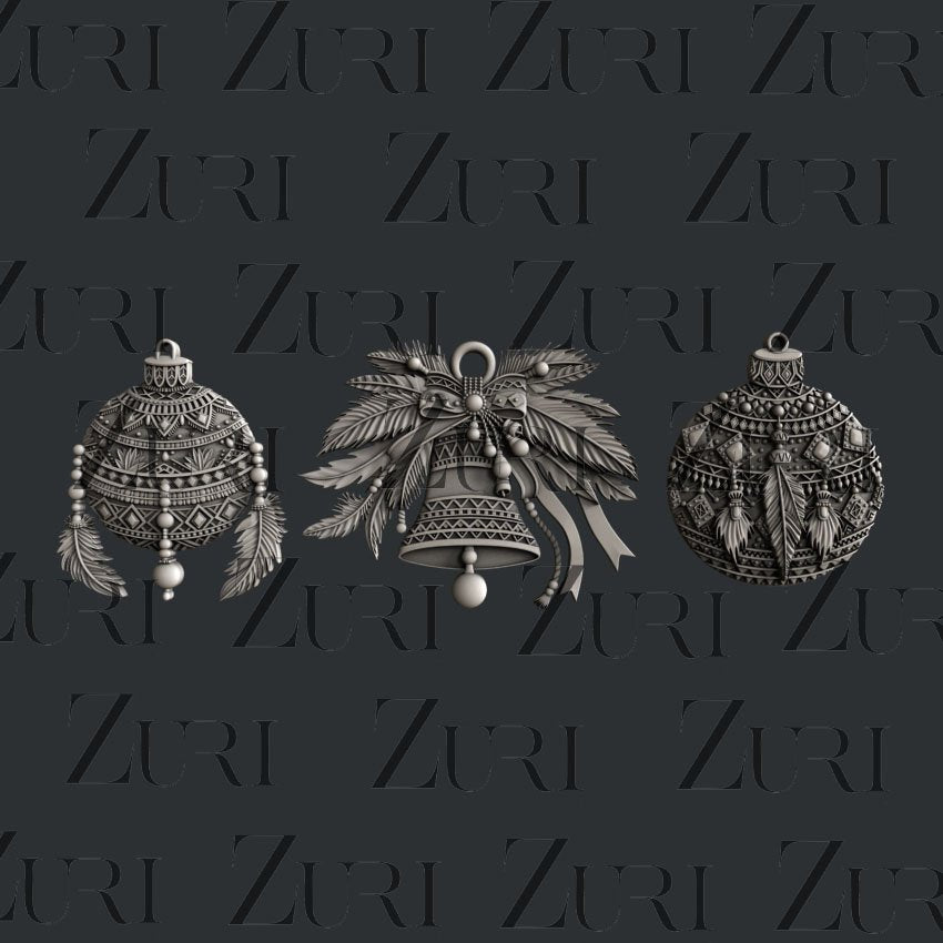 BOHEMIAN CHRISTMAS ORNAMENTS