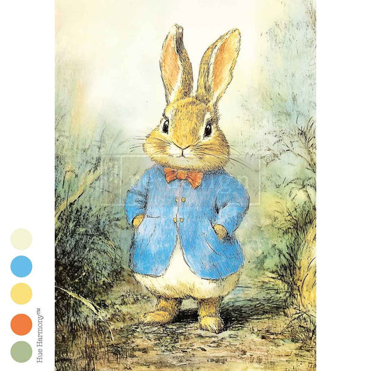 A3 Decoupage Fiber - Bunny Hollow
