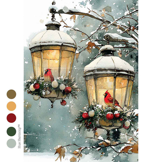 A4 FIBER - CARDINAL CHRISTMAS