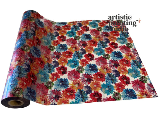 CHASIN' DAISIES (TRANSPARENT) Rub On Metallic Foil by APS - Textile Friendly