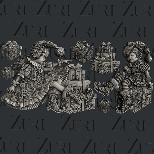 CHRISTMAS ELVES SET 1