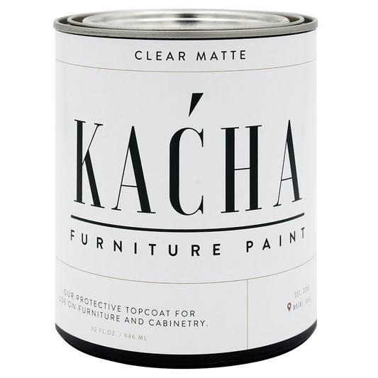 Clear Matte Topcoat - Kacha Furniture Paint